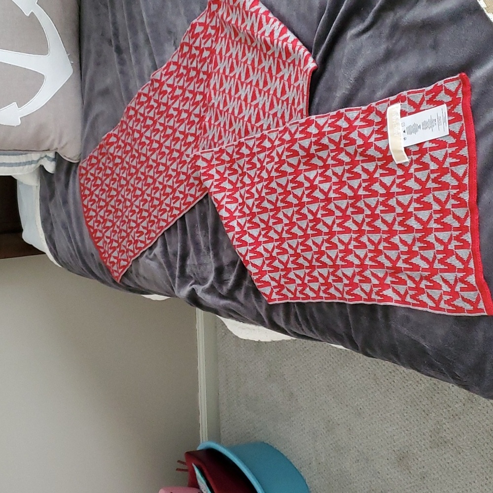 Micheal Kors Red and Gray Scarf